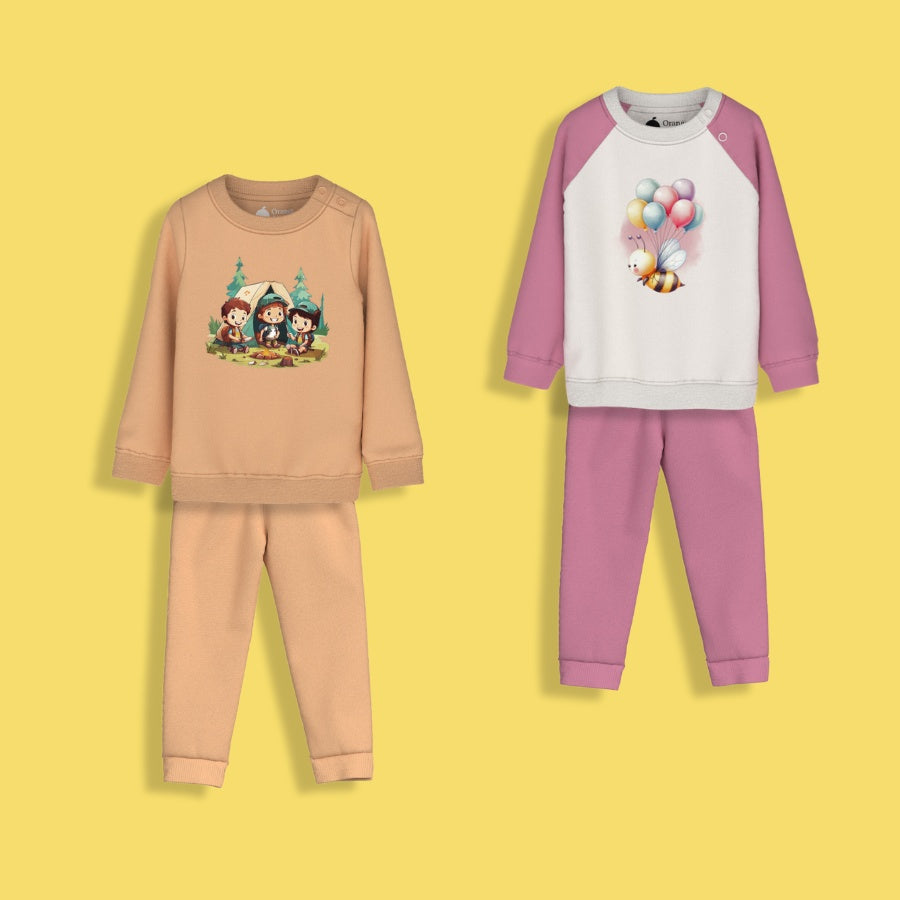 2 Pack Sweatshirt & Joggers | Bee Balloons, Camp Buddies