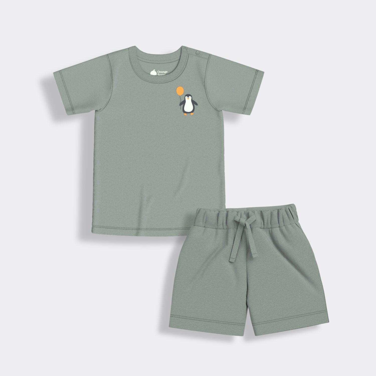 T-Shirt & Shorts Unisex Co-ord Set | Penguin Float