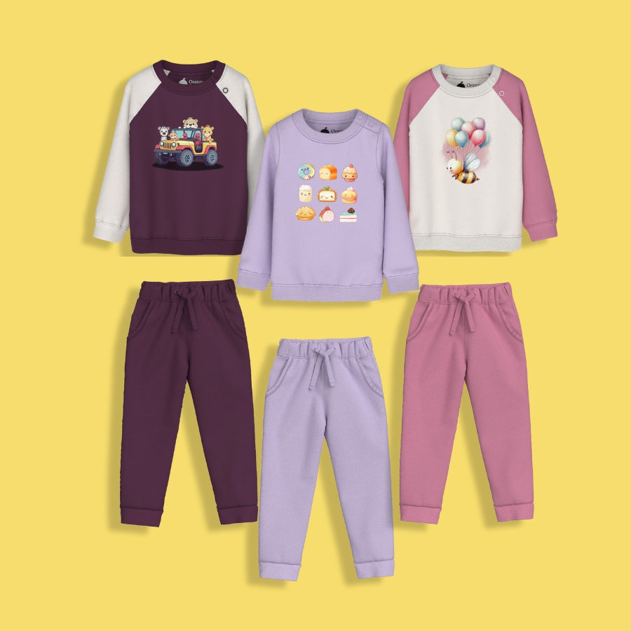 3 Pack Sweatshirt & Joggers | Bee, Sweet Treats, Adventure