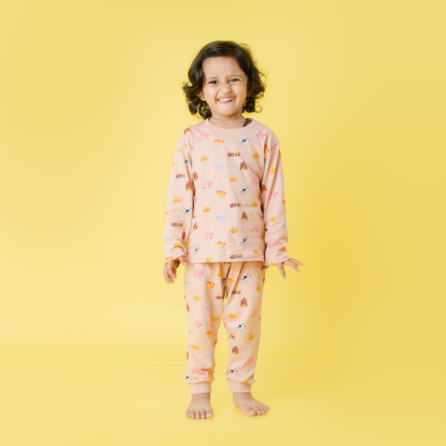 3 Pack Full Sleeves Unisex Co-ord Set | Giraffe Beep, Farm, Space