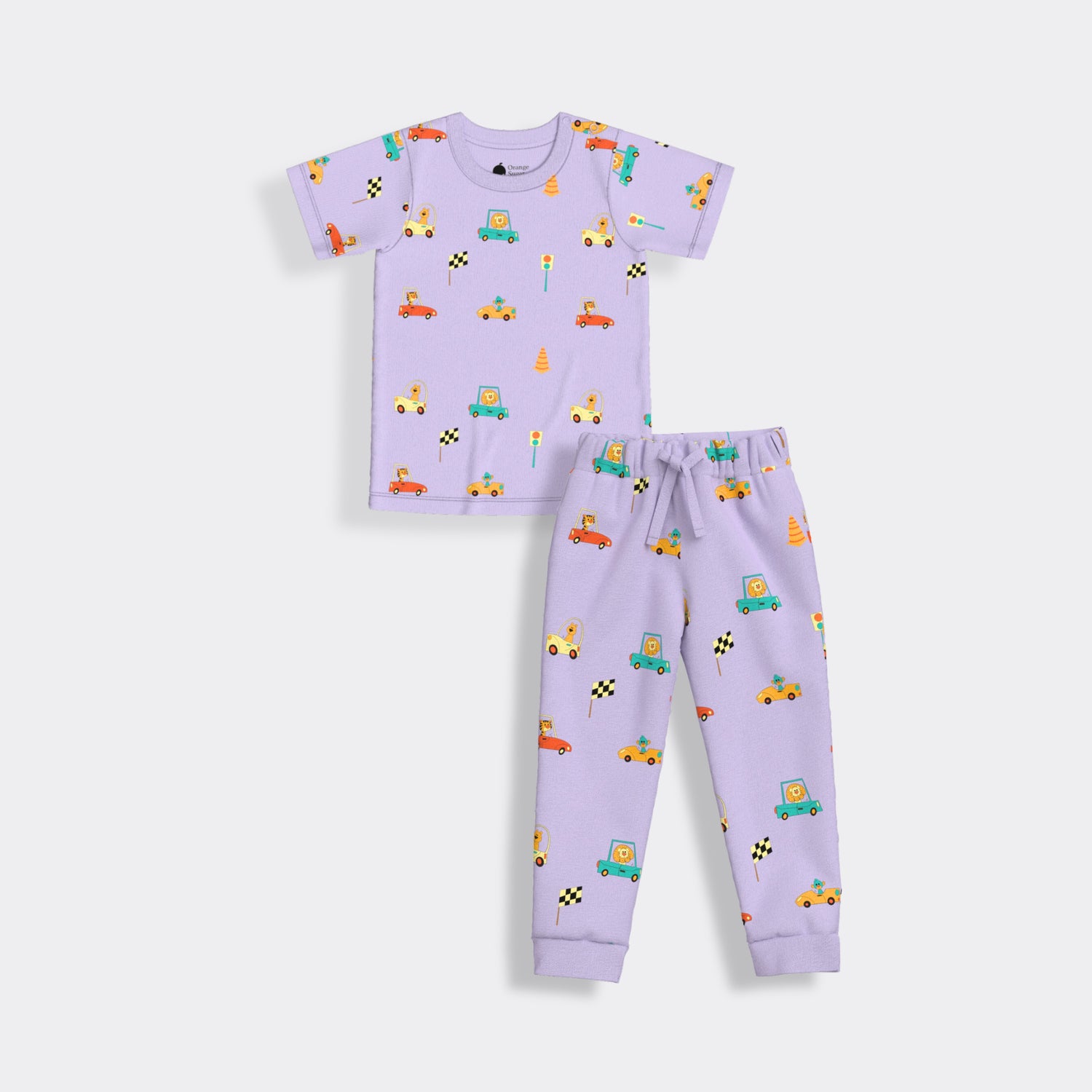 Half Sleeves Unisex Co-ord Set | Racing Cars