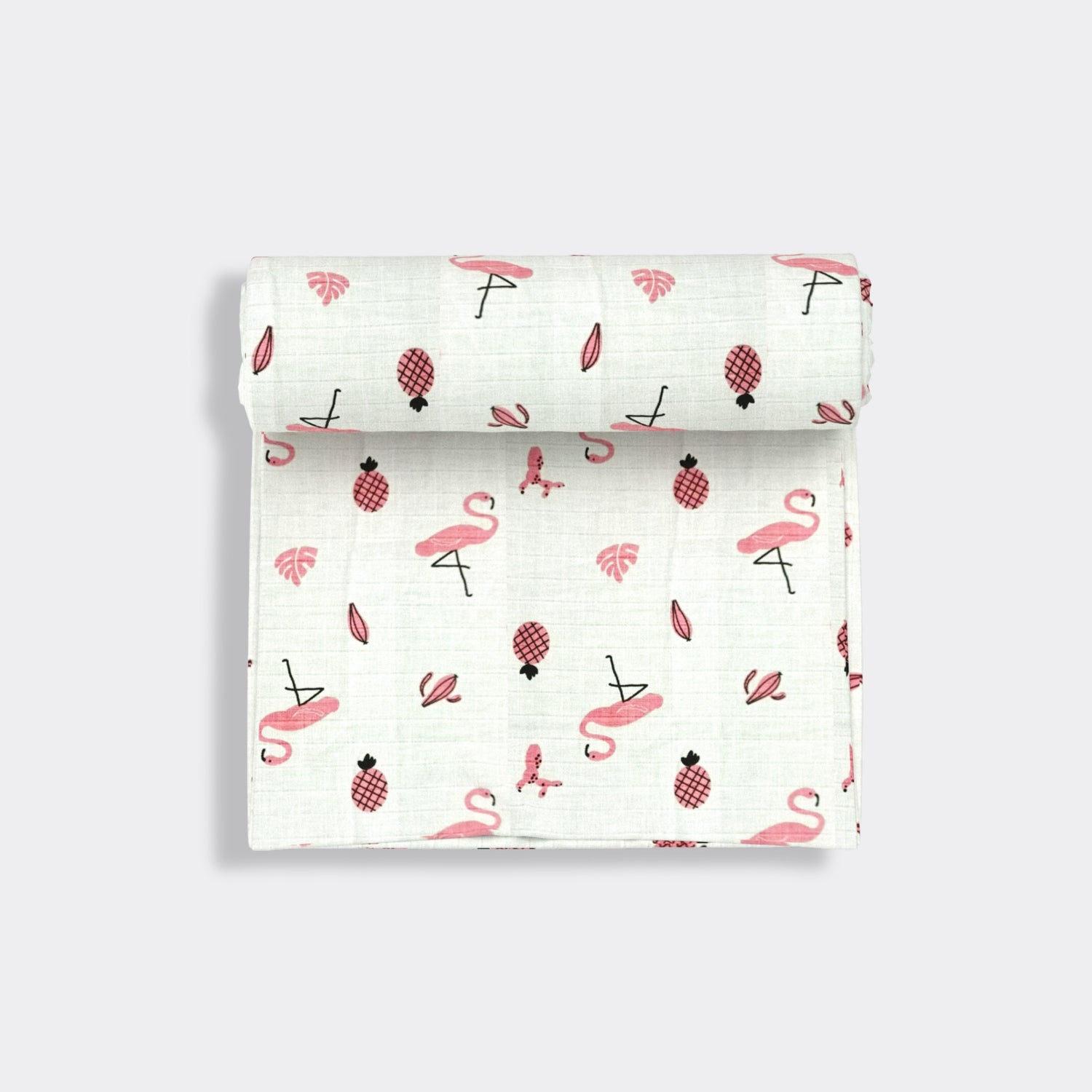 3 Pack Muslin Swaddle | Pink Bird, Giraffe, Dinosaur