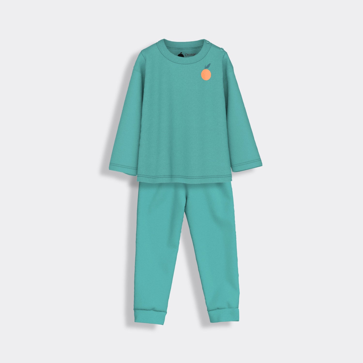 Full Sleeves Unisex Co-ord Set | Aqua Orange