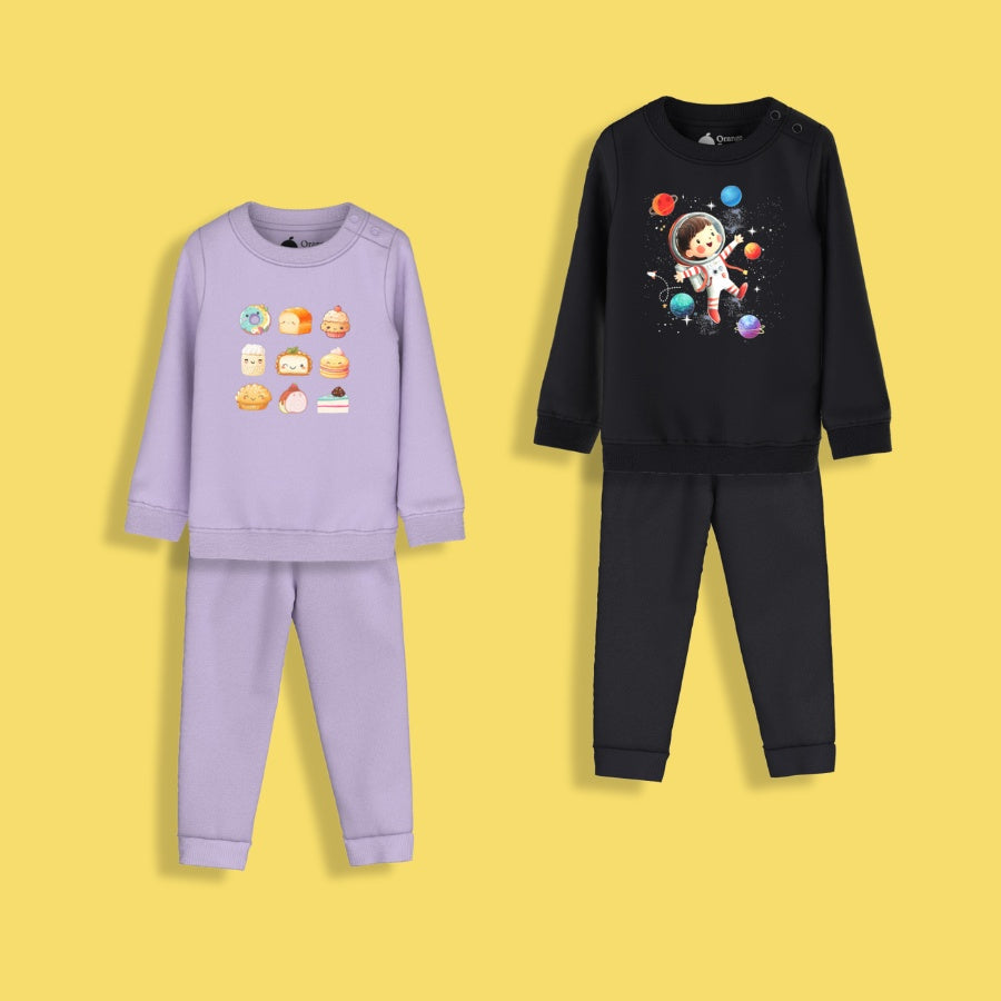 2 Pack Sweatshirt & Joggers | Space Kid , Sweet Treats