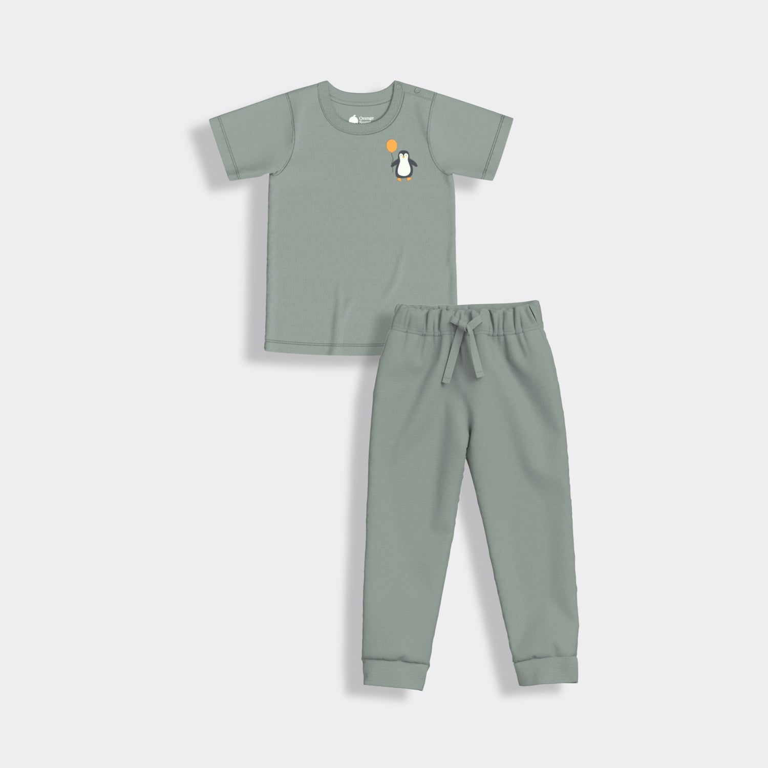 Half Sleeves Unisex Co-ord Set | Penguin Float