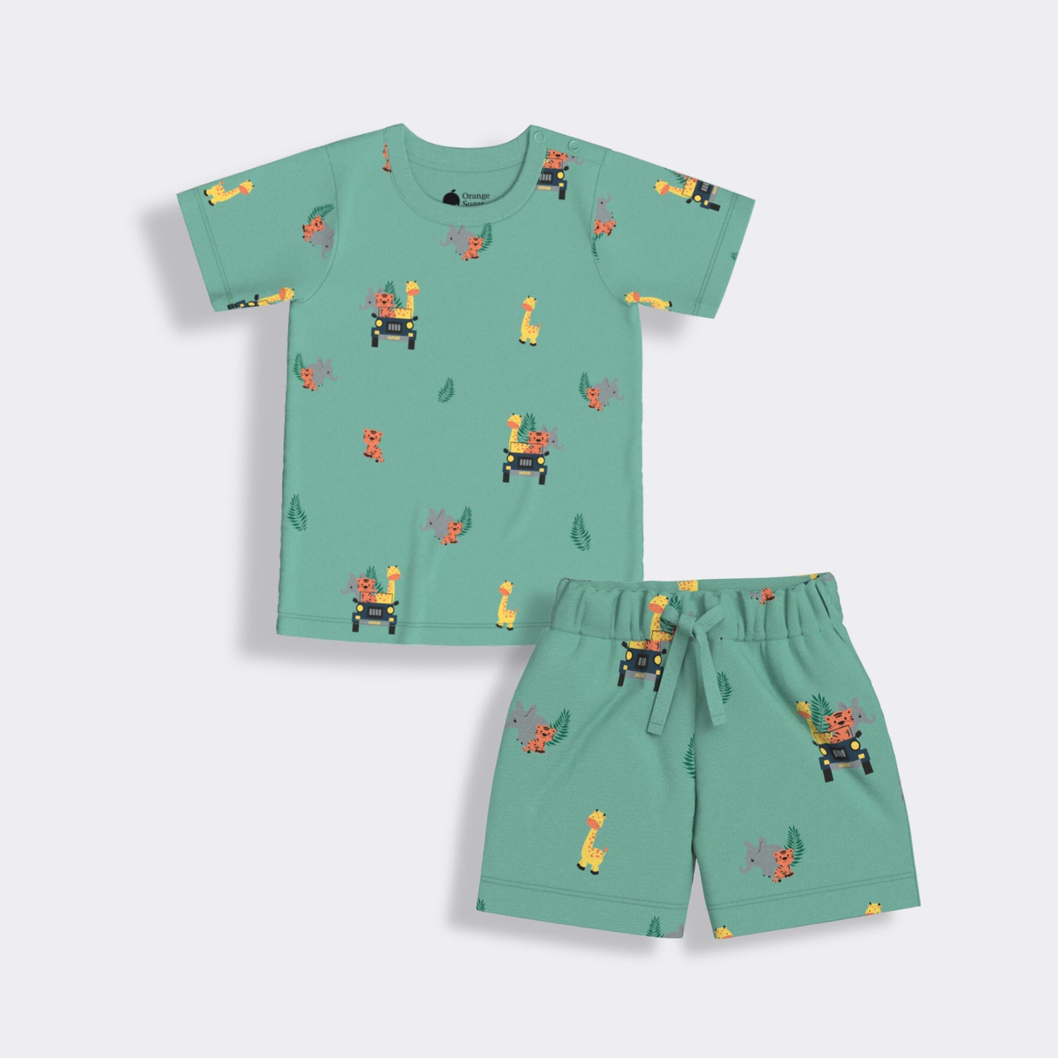 T-Shirt & Shorts Unisex Co-ord Set | Jungle Safari