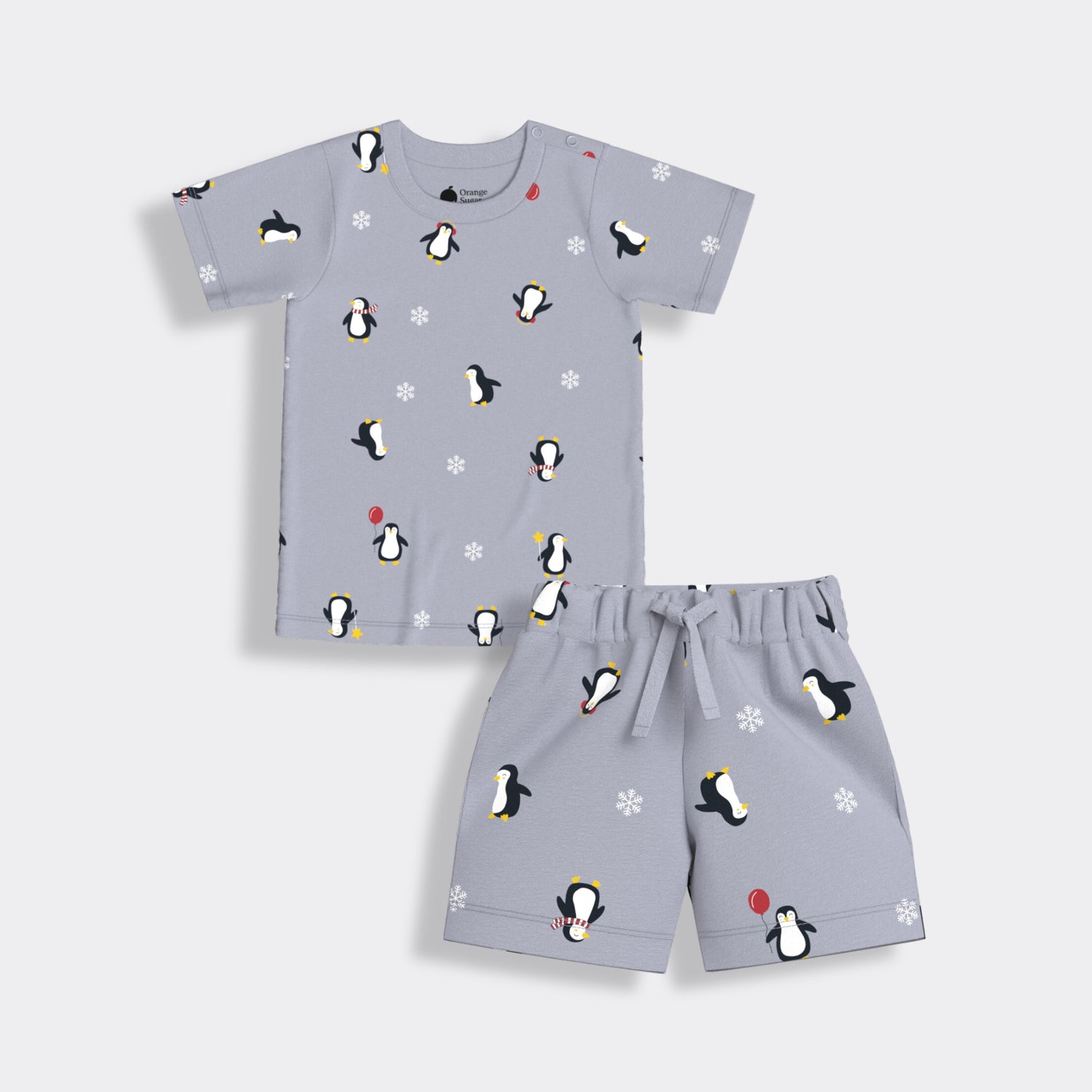 T-Shirt & Shorts Unisex Co-ord Set | Party Penguin