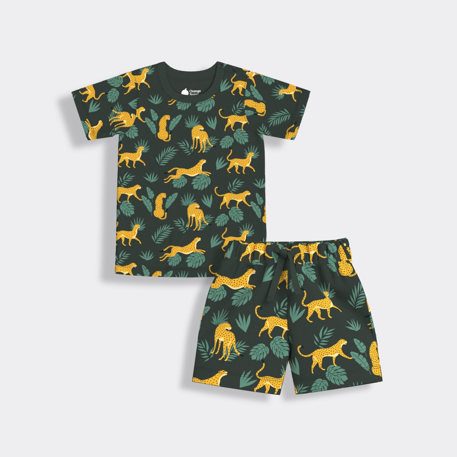 T-Shirt & Shorts Unisex Co-ord Set | Cheetah Chase