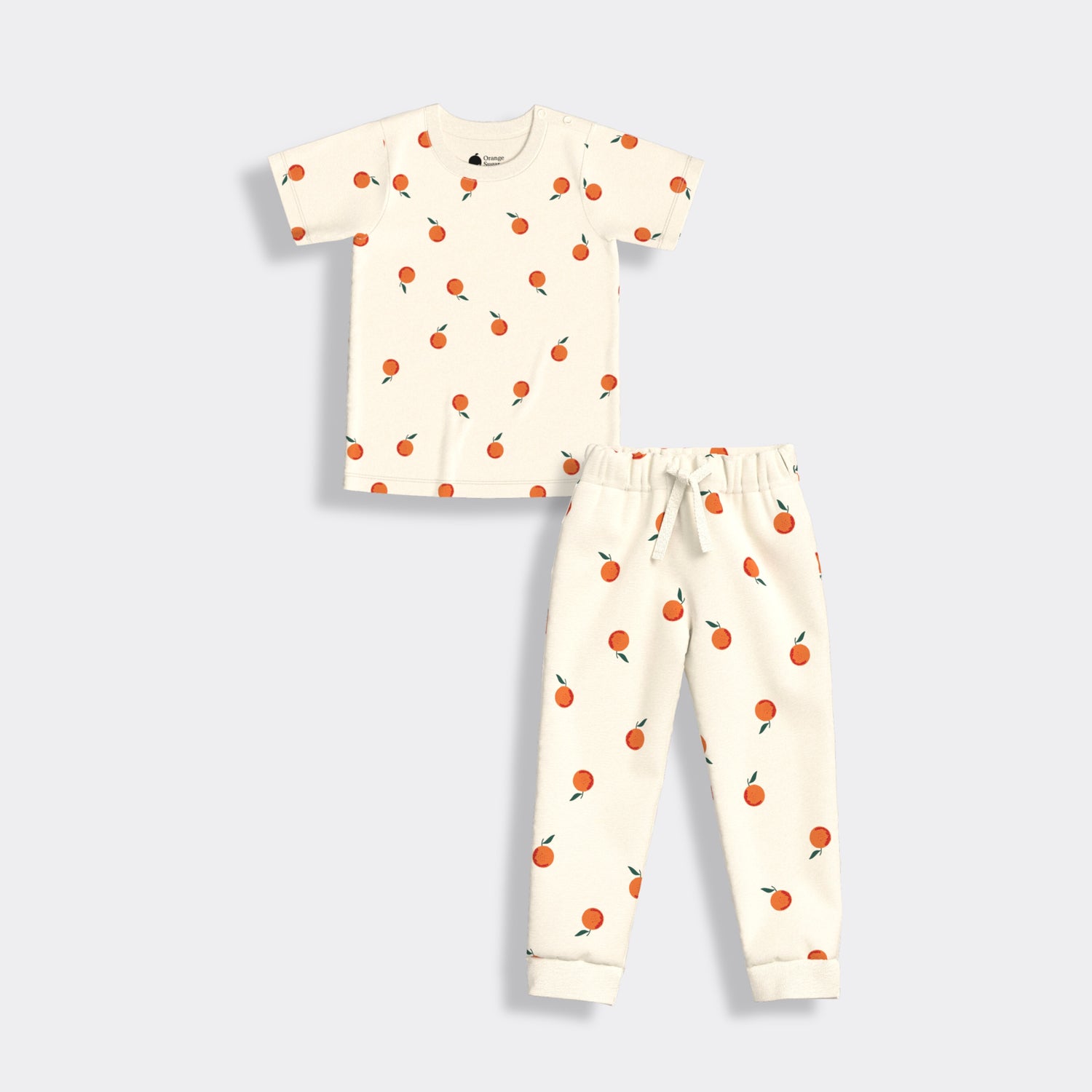 Half Sleeves Unisex Co-ord Set | Orange Heaven