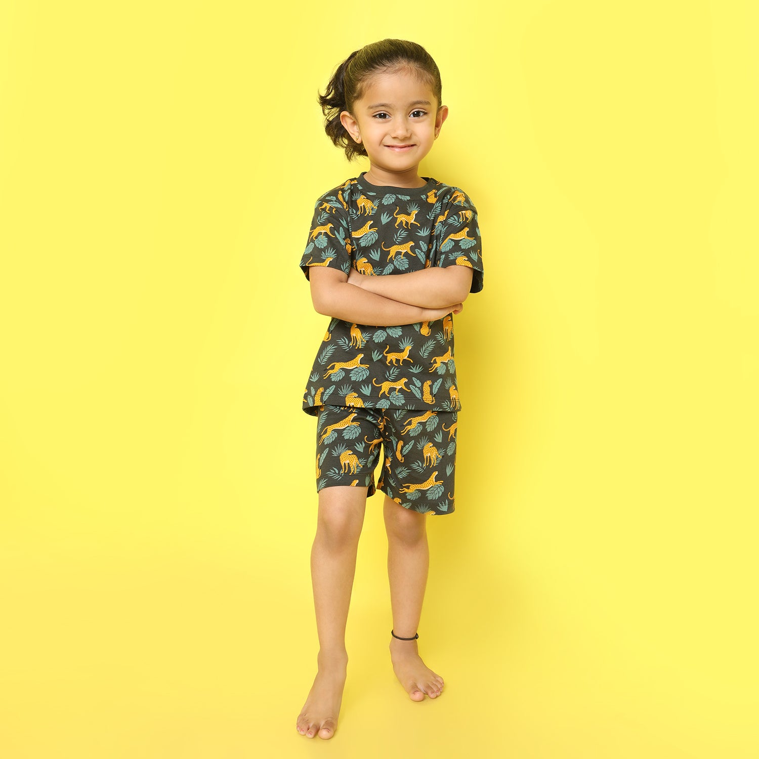 T-Shirt & Shorts Unisex Co-ord Set | Cheetah Chase