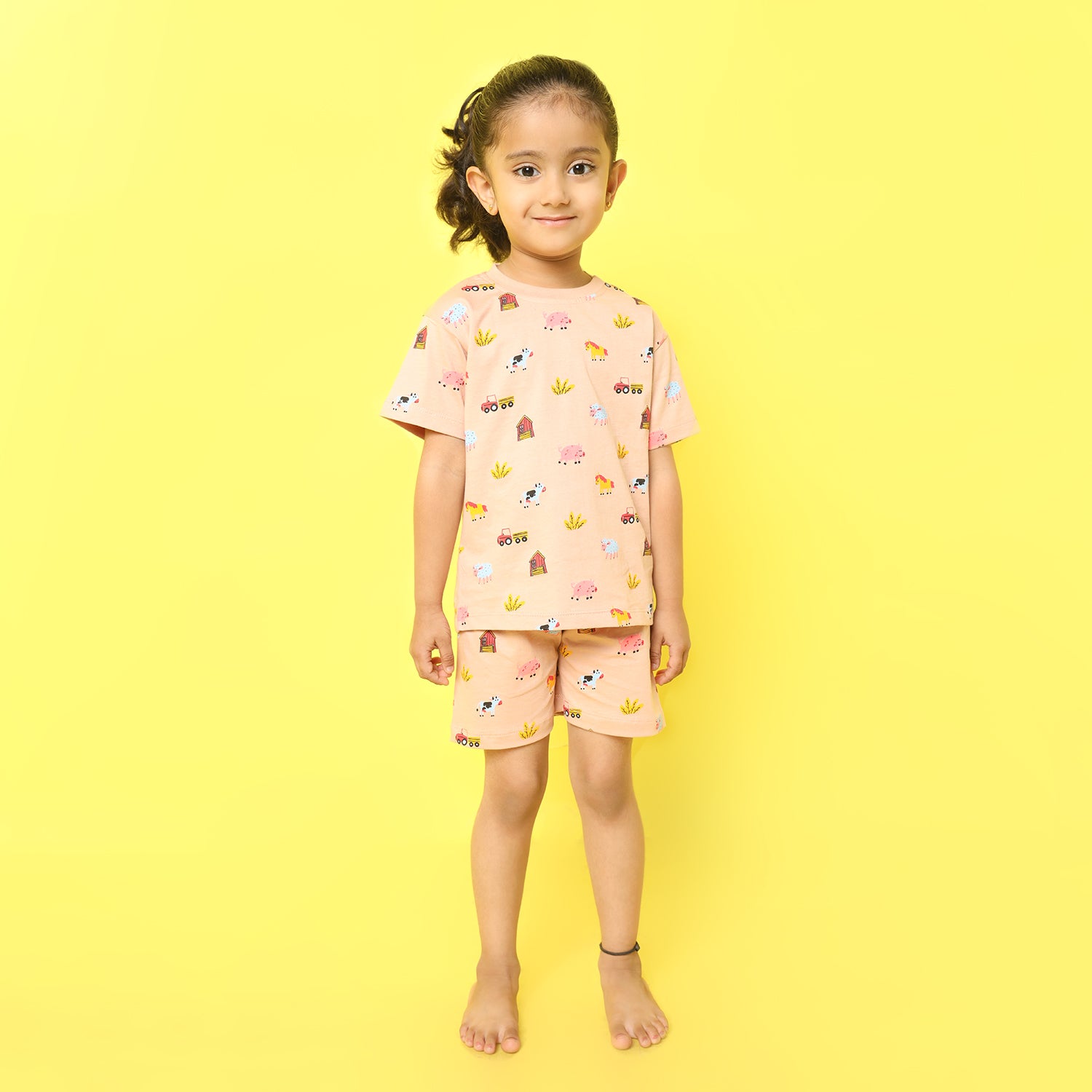 T-Shirt & Shorts Unisex Co-ord Set | Farm Animals