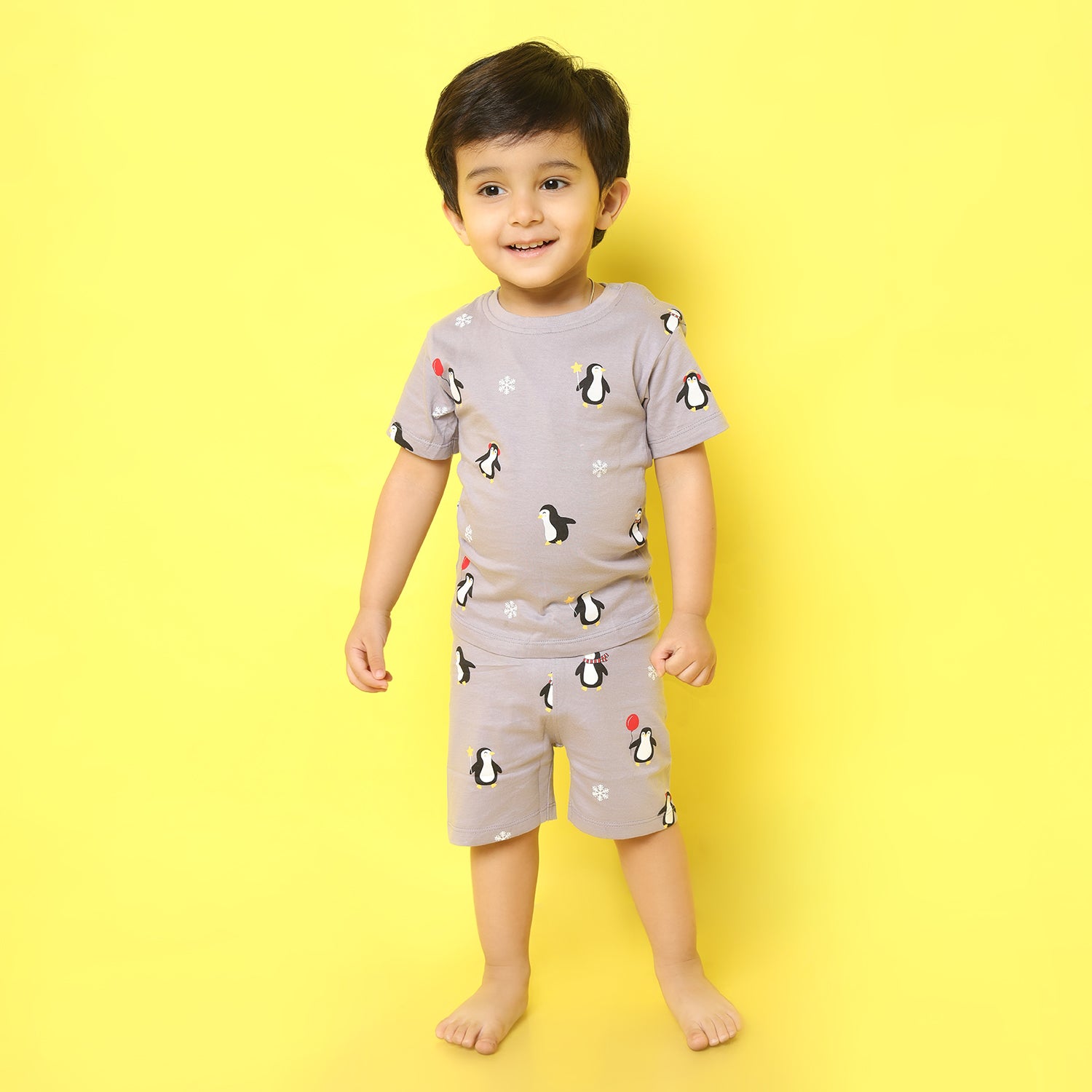 T-Shirt & Shorts Unisex Co-ord Set | Party Penguin