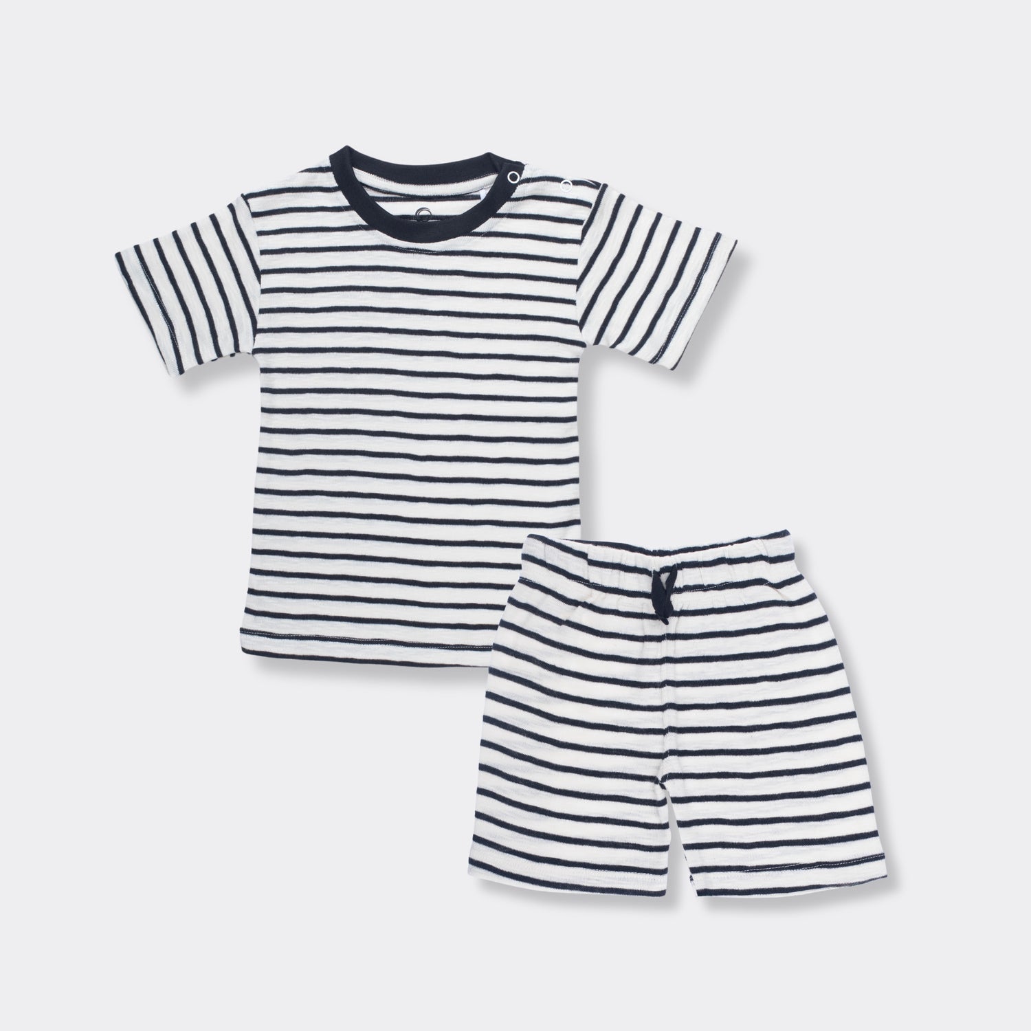 T-Shirt & Shorts Unisex Co-ord Set | Zebra Stripes